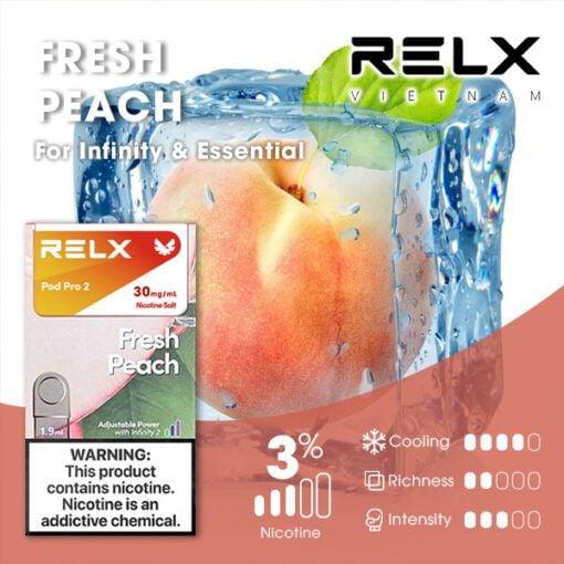 relx拋棄式煙彈蜜桃口味